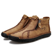 Lade das Bild in den Galerie-Viewer, draussenfeet handgemachte lederschuhe stiefel 31232 braun
