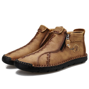 draussenfeet handgemachte lederschuhe stiefel 31232 braun