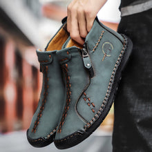 Lade das Bild in den Galerie-Viewer, draussenfeet handgemachte lederschuhe stiefel 31232 grun
