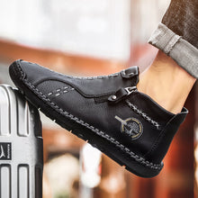 Lade das Bild in den Galerie-Viewer, draussenfeet handgemachte lederschuhe stiefel 31232 schwarz
