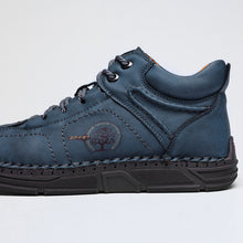 Lade das Bild in den Galerie-Viewer, draussenfeet handgemachte lederschuhe stiefel 31242 blau
