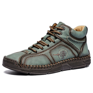 draussenfeet handgemachte lederschuhe stiefel 31242 grun