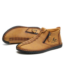 Lade das Bild in den Galerie-Viewer, draussenfeet handgemachte lederschuhe stiefel 31319 gelb
