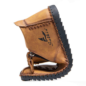draussenfeet handgemachte lederschuhe stiefel 31319 gelb