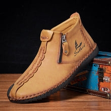 Lade das Bild in den Galerie-Viewer, draussenfeet handgemachte lederschuhe stiefel 31319 gelb
