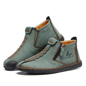 draussenfeet handgemachte lederschuhe stiefel 31319 grun