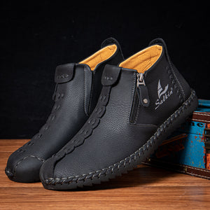 draussenfeet handgemachte lederschuhe stiefel 31319 schwarz