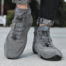 Lade das Bild in den Galerie-Viewer, draussenfeet handgemachte lederschuhe stiefel 31368 grau
