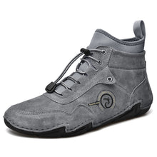 Lade das Bild in den Galerie-Viewer, draussenfeet handgemachte lederschuhe stiefel 31368 grau
