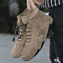 Lade das Bild in den Galerie-Viewer, draussenfeet handgemachte lederschuhe stiefel 31368 hellbraun
