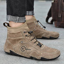 Lade das Bild in den Galerie-Viewer, draussenfeet handgemachte lederschuhe stiefel 31368 hellbraun

