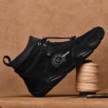 Lade das Bild in den Galerie-Viewer, draussenfeet handgemachte lederschuhe stiefel 31368 schwarz

