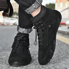 Lade das Bild in den Galerie-Viewer, draussenfeet handgemachte lederschuhe stiefel 31368 schwarz
