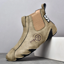 Lade das Bild in den Galerie-Viewer, draussenfeet handgemachte lederschuhe stiefel 31369 braun
