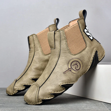 Lade das Bild in den Galerie-Viewer, draussenfeet handgemachte lederschuhe stiefel 31369 braun
