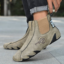 Lade das Bild in den Galerie-Viewer, draussenfeet handgemachte lederschuhe stiefel 31369 braun
