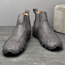 Lade das Bild in den Galerie-Viewer, draussenfeet handgemachte lederschuhe stiefel 31369 grau
