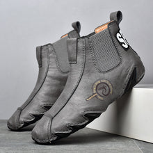 Lade das Bild in den Galerie-Viewer, draussenfeet handgemachte lederschuhe stiefel 31369 grau
