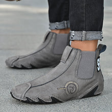Lade das Bild in den Galerie-Viewer, draussenfeet handgemachte lederschuhe stiefel 31369 grau
