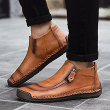 Lade das Bild in den Galerie-Viewer, draussenfeet handgemachte lederschuhe stiefel 31387 gelbbraun
