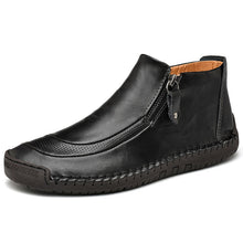 Lade das Bild in den Galerie-Viewer, draussenfeet handgemachte lederschuhe stiefel 31387 schwarz
