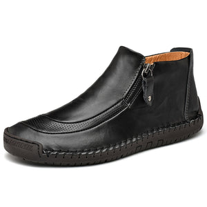 draussenfeet handgemachte lederschuhe stiefel 31387 schwarz