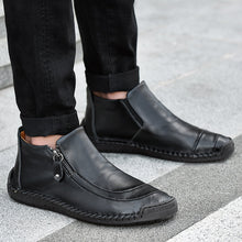 Lade das Bild in den Galerie-Viewer, draussenfeet handgemachte lederschuhe stiefel 31387 schwarz
