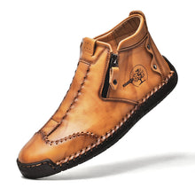 Lade das Bild in den Galerie-Viewer, draussenfeet handgemachte lederschuhe stiefel 31389 gelbbraun
