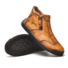 Lade das Bild in den Galerie-Viewer, draussenfeet handgemachte lederschuhe stiefel 31389 gelbbraun
