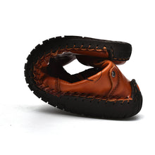 Lade das Bild in den Galerie-Viewer, draussenfeet handgemachte lederschuhe stiefel 31389 rotbraun

