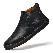 Lade das Bild in den Galerie-Viewer, draussenfeet handgemachte lederschuhe stiefel 31389 schwarz
