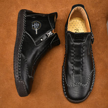 Lade das Bild in den Galerie-Viewer, draussenfeet handgemachte lederschuhe stiefel 31389 schwarz
