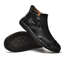 Lade das Bild in den Galerie-Viewer, draussenfeet handgemachte lederschuhe stiefel 31389 schwarz
