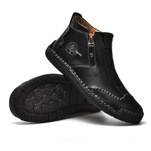 draussenfeet handgemachte lederschuhe stiefel 31389 schwarz
