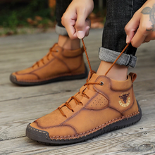 Lade das Bild in den Galerie-Viewer, draussenfeet handgemachte lederschuhe stiefel 31393 braun

