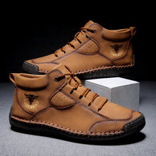Lade das Bild in den Galerie-Viewer, draussenfeet handgemachte lederschuhe stiefel 31393 braun
