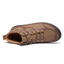 Lade das Bild in den Galerie-Viewer, draussenfeet handgemachte lederschuhe stiefel 31393 khaki

