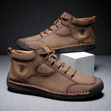Lade das Bild in den Galerie-Viewer, draussenfeet handgemachte lederschuhe stiefel 31393 khaki
