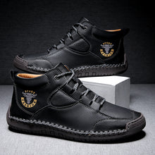 Lade das Bild in den Galerie-Viewer, draussenfeet handgemachte lederschuhe stiefel 31393 schwarz
