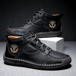 draussenfeet handgemachte lederschuhe stiefel 31393 schwarz