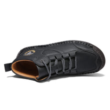 Lade das Bild in den Galerie-Viewer, draussenfeet handgemachte lederschuhe stiefel 31393 schwarz
