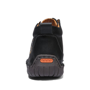 draussenfeet handgemachte lederschuhe stiefel 31393 schwarz