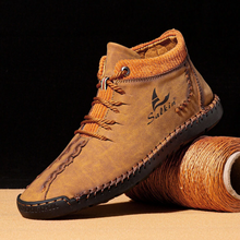 Lade das Bild in den Galerie-Viewer, draussenfeet handgemachte lederschuhe stiefel 31399 braun
