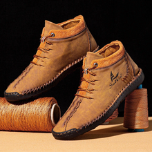 Lade das Bild in den Galerie-Viewer, draussenfeet handgemachte lederschuhe stiefel 31399 braun
