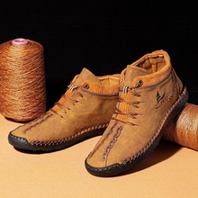 Lade das Bild in den Galerie-Viewer, draussenfeet handgemachte lederschuhe stiefel 31399 braun
