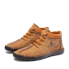 Lade das Bild in den Galerie-Viewer, draussenfeet handgemachte lederschuhe stiefel 31399 braun
