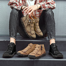 Lade das Bild in den Galerie-Viewer, draussenfeet handgemachte lederschuhe stiefel 31400 khaki
