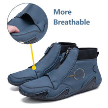 Lade das Bild in den Galerie-Viewer, draussenfeet handgemachte lederschuhe stiefel 31415 blau
