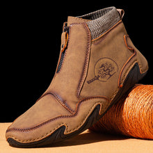 Lade das Bild in den Galerie-Viewer, draussenfeet handgemachte lederschuhe stiefel 31415 gelb
