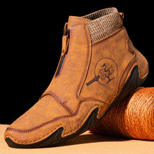 Lade das Bild in den Galerie-Viewer, draussenfeet handgemachte lederschuhe stiefel 31415 gelb
